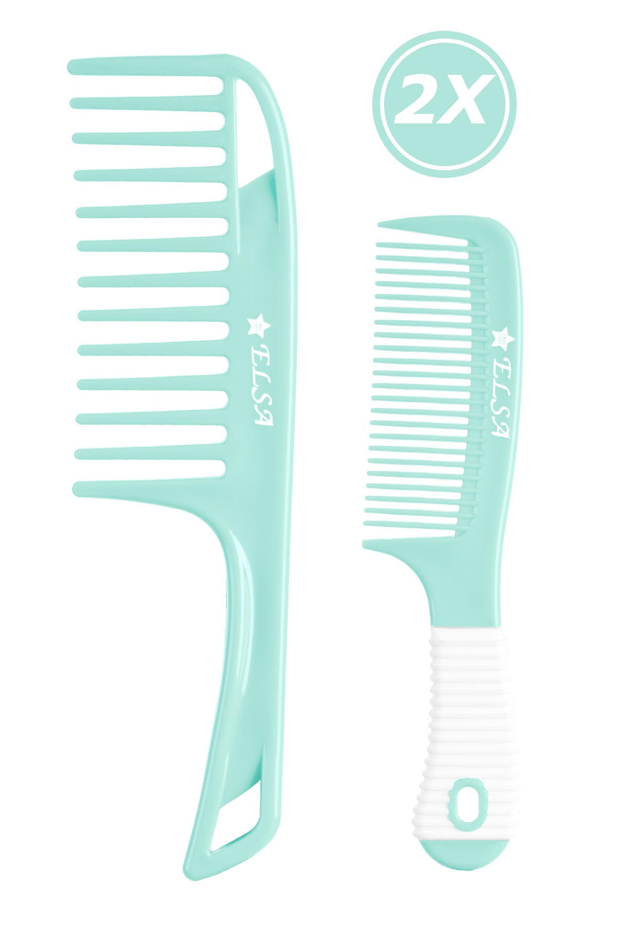 Elsa Professional 1058 Kaymaz Tarak & 0345 Geniş Yüzeyli Tarak 2’li Set - 13. görsel - Elsa Saç Fırçaları
