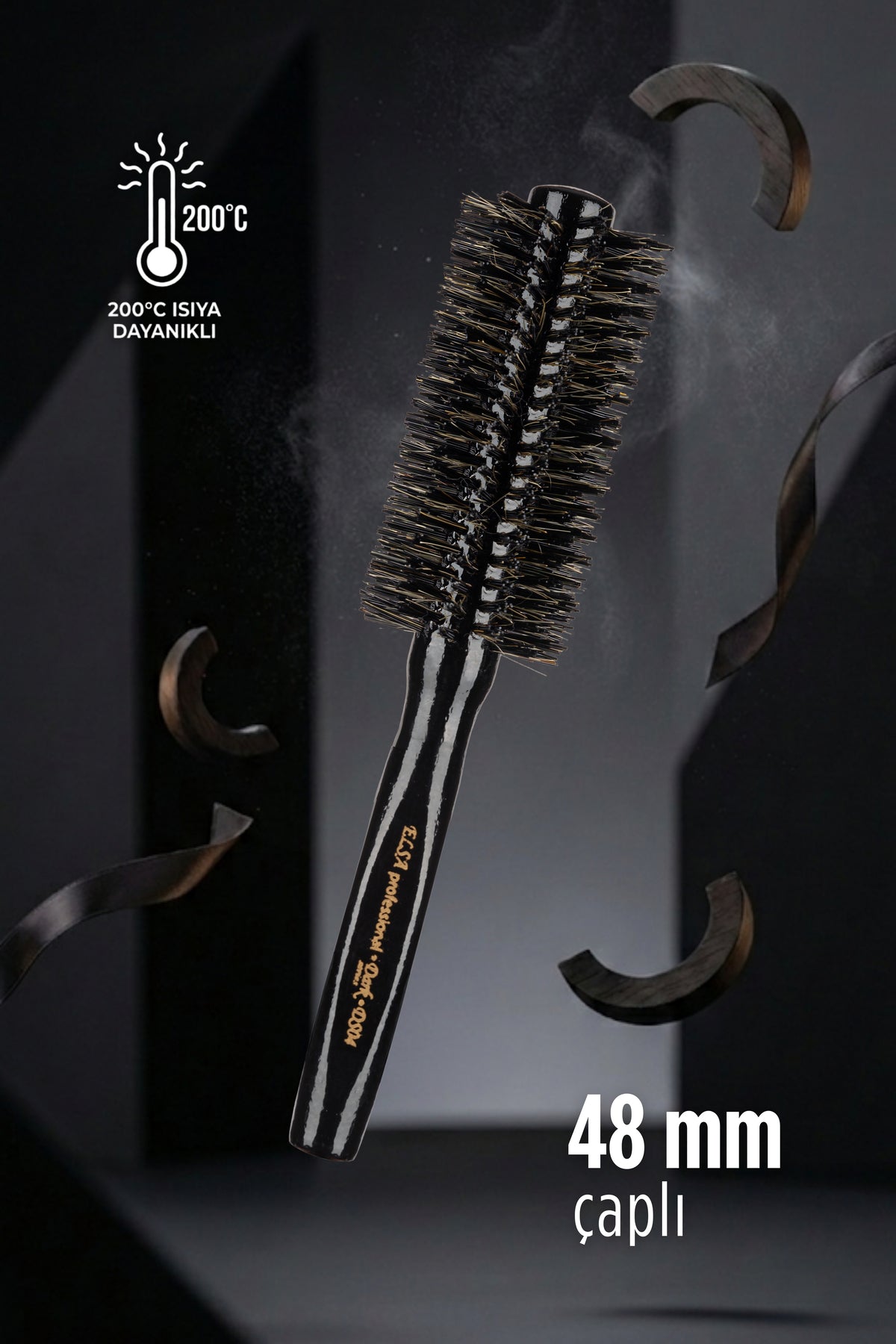 Elsa Professional DS04 Dark Serisi Fön Fırçası 48 mm - 2. görsel - Elsa Saç Fırçaları