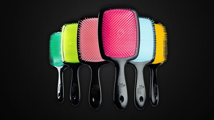 Elsa Professional Ultra Tangler saç fırçası, dolanmayan esnek naylon kıllarıyla