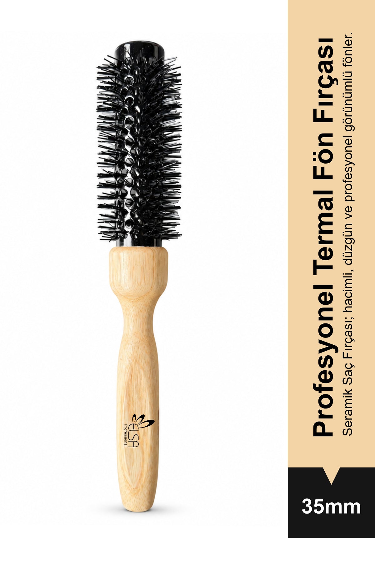 Elsa Professional 002 Seramik Termal Fön Fırçası 35 mm