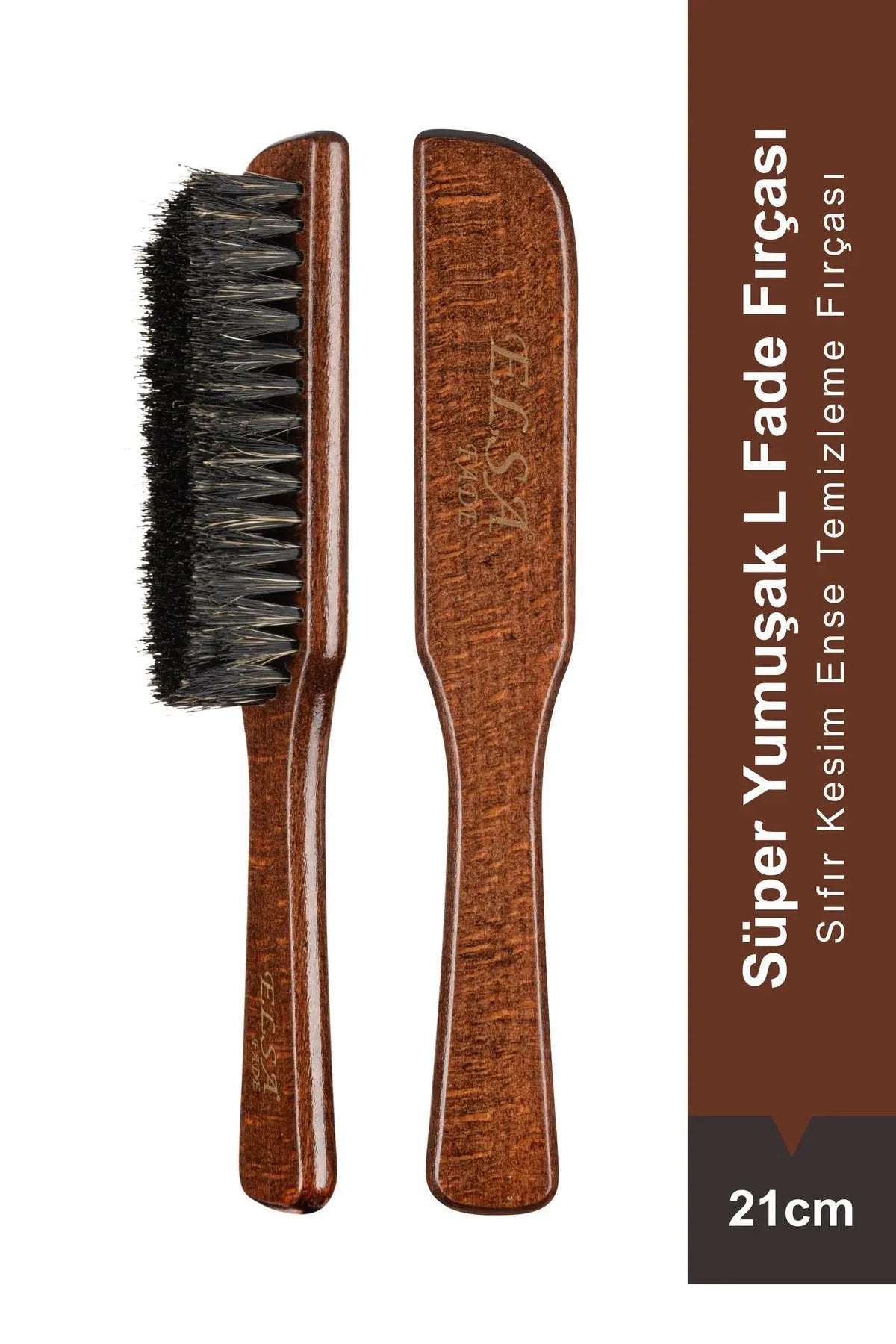 Elsa Professional 135 süper yumuşak fade ve ense fırçası 21 cm