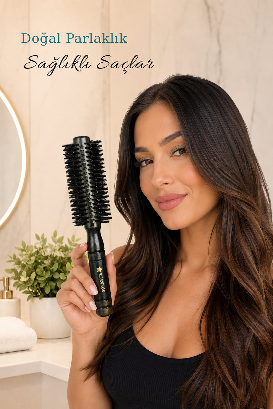 Professional 0.38 Green Hair Brush