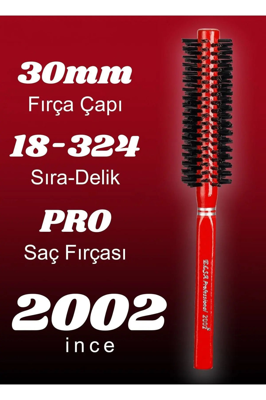 30 mm fırçanın 18 sıra ve 324 delik teknik bilgileri