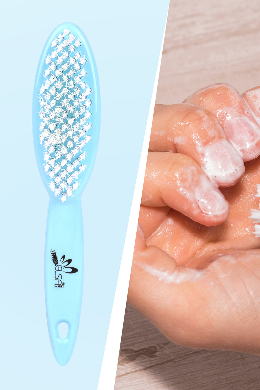 Professional Nail and Multi-Purpose Cleaning Brush for Shoes, Dentures, and Home Cleaning