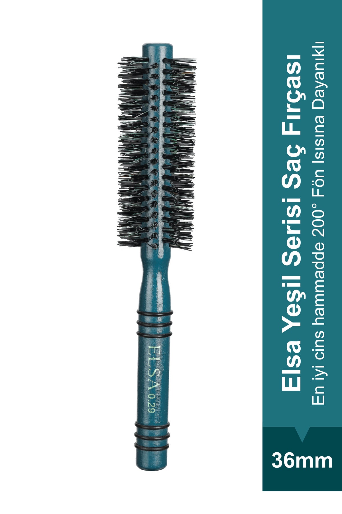 Elsa Professional 0.29 Yeşil 36 mm fön fırçası ürün görünümü