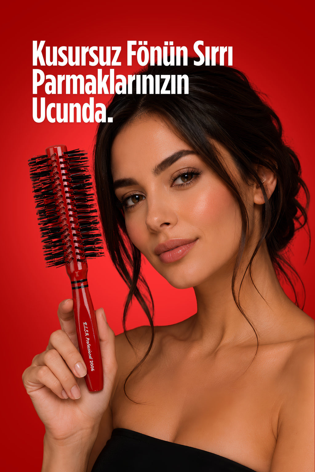 Professional 2006 Kırmızı Saç Fırçası