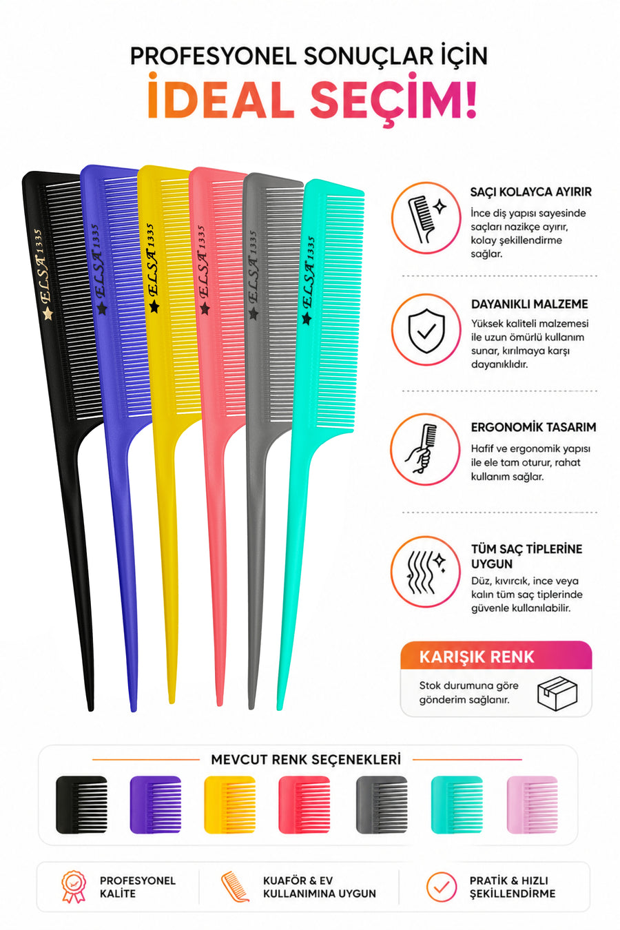 Professional Crepe Comb 1335