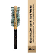 Elsa Professional 1929C Natürel Saç Fırçası 41 mm – Profesyonel Fön Fırçası, Hacim Veren Yuvarlak Saç Fırçası - Elsa Saç Fırçaları