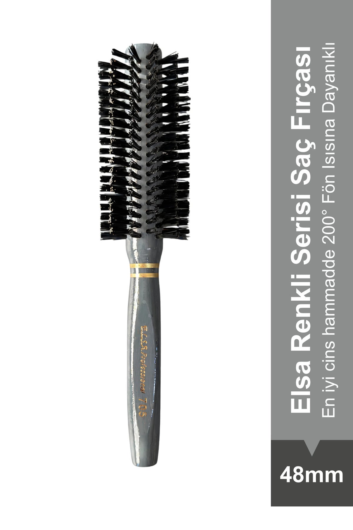 Elsa Professional 103 Gri 48 mm fön fırçası ürün görünümü