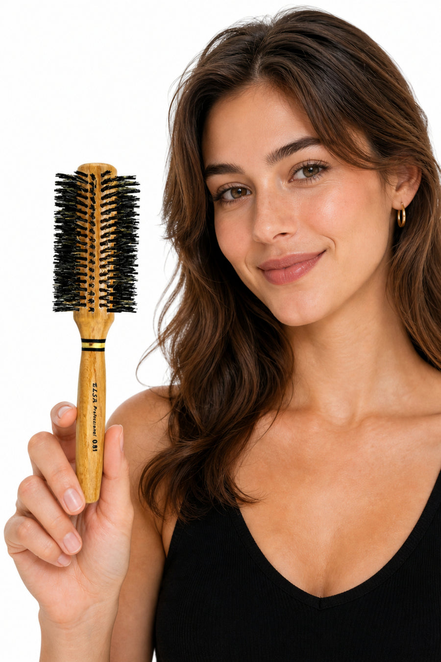Elsa Professional 0.81 Natürel fön fırçası kullanım görseli
