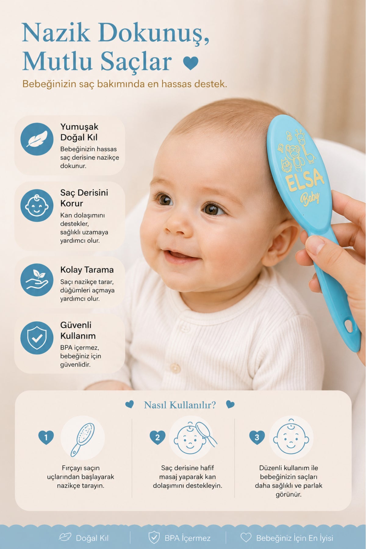 Professional Mavi Bebek Fırçası