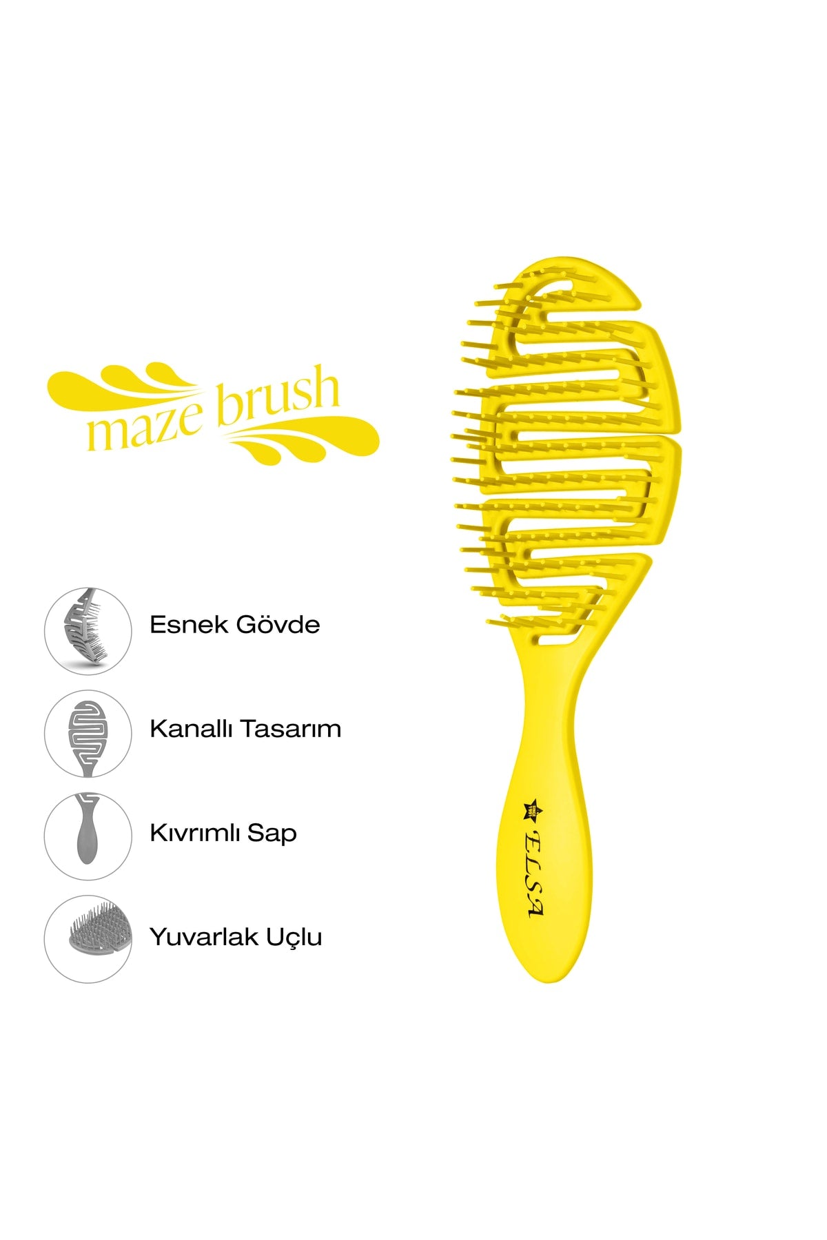 Professional Üç Boyutlu Saç Fırçası (maze Fırça)