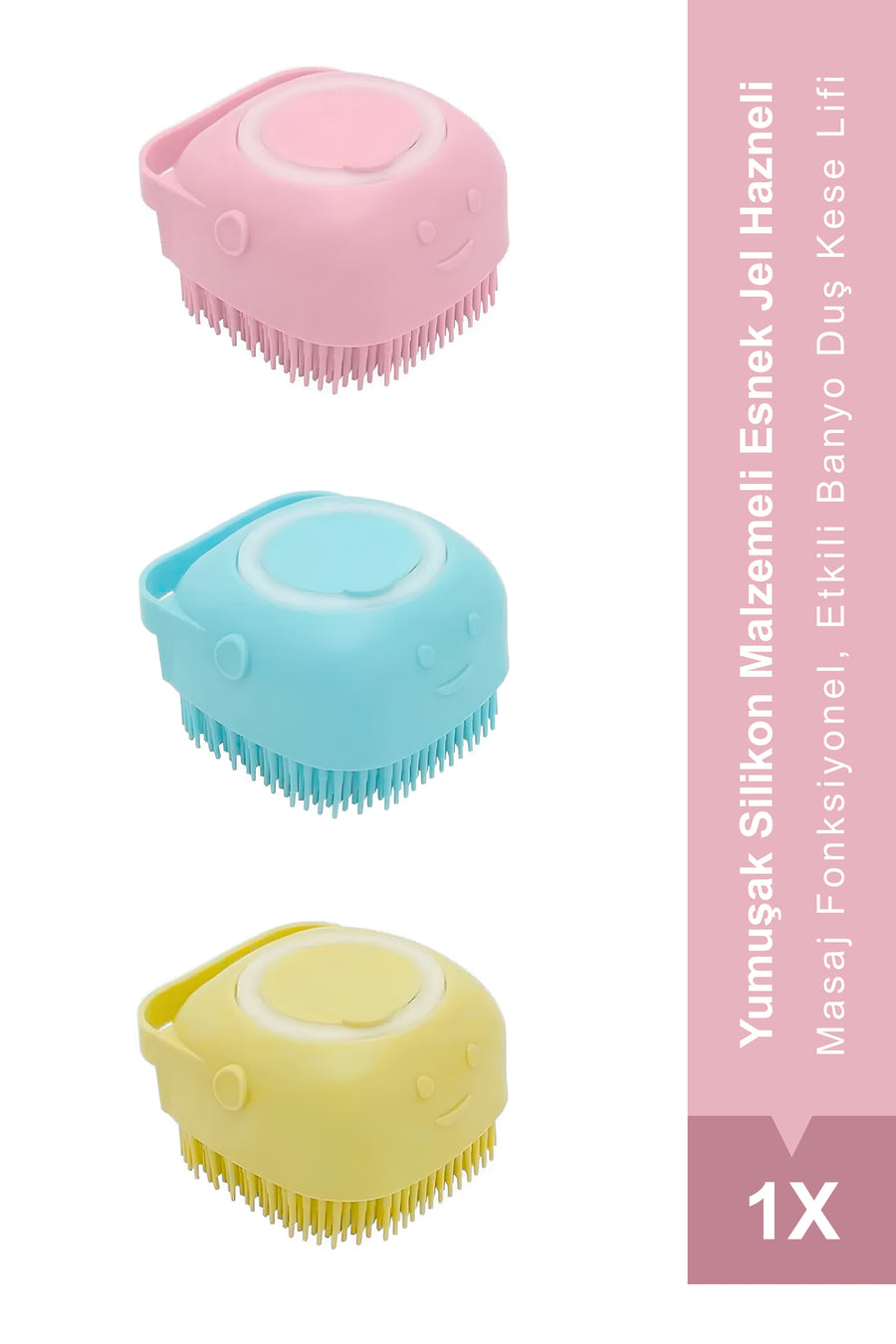 Professional Soft Silicone Material Flexible Gel Reservoir Massage Function Body Cleansing Bath