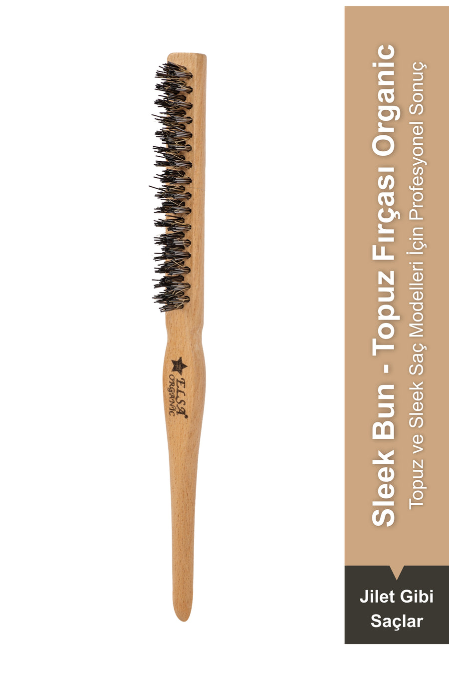 Professional 0.33 Organic Bun Brush Sleek Bun