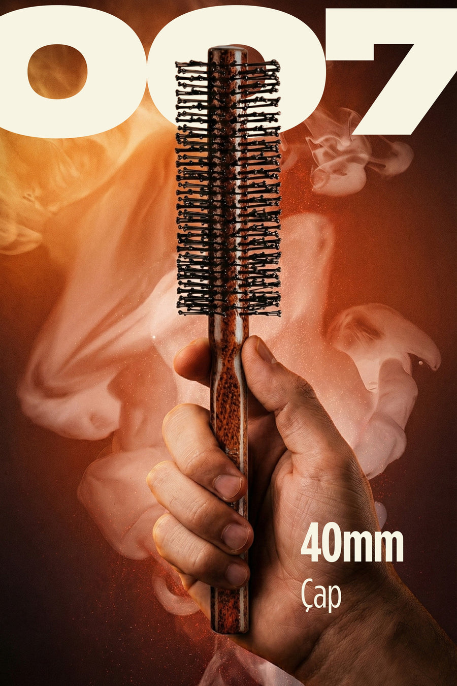 Elsa Professional 007 Büyük Erkek fön fırçası 40 mm çap detayı