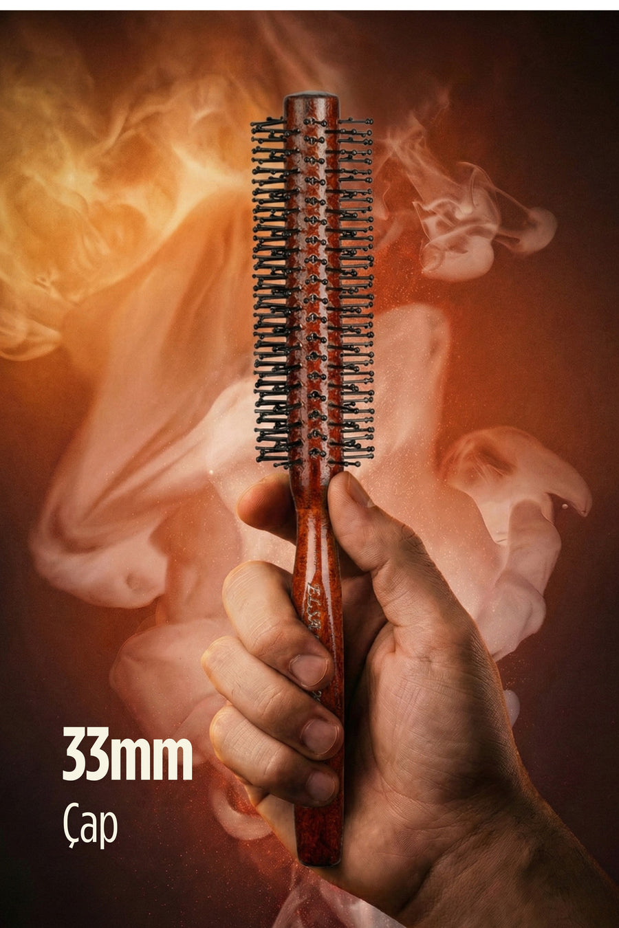 Elsa Professional 007 Ufak erkek fön fırçası 33 mm