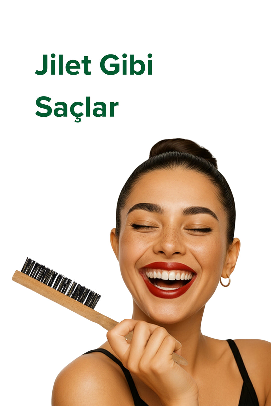 Professional Hair Wax Stick 75g - Hair Fixer and Organic Bun Brush Sleek Bun 2-Piece Set