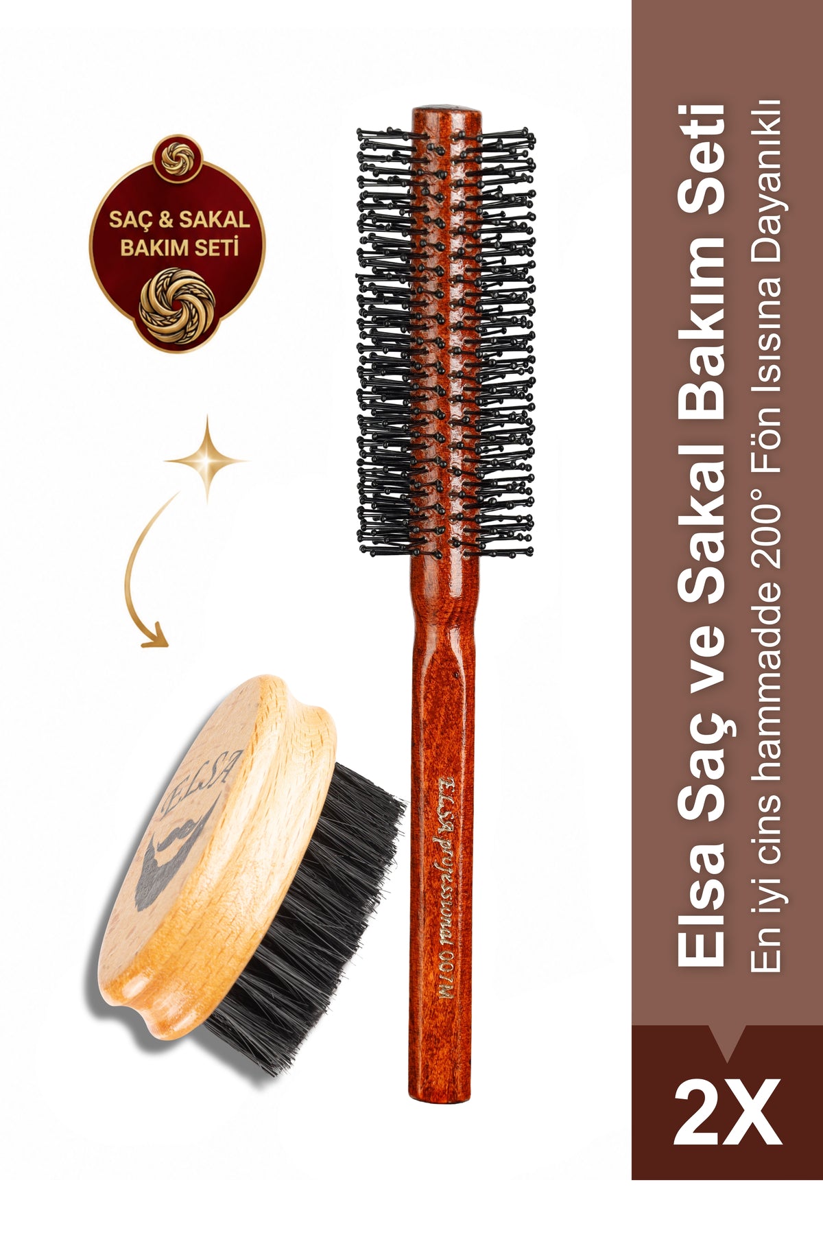 Professional Beard and Men's Hair Brush
