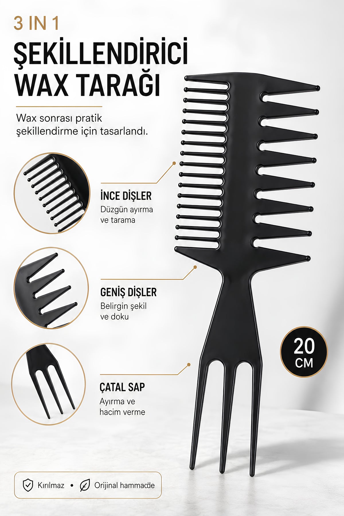 Professional 142 Wax Tarağı ve 143 Wax Tarağı Set