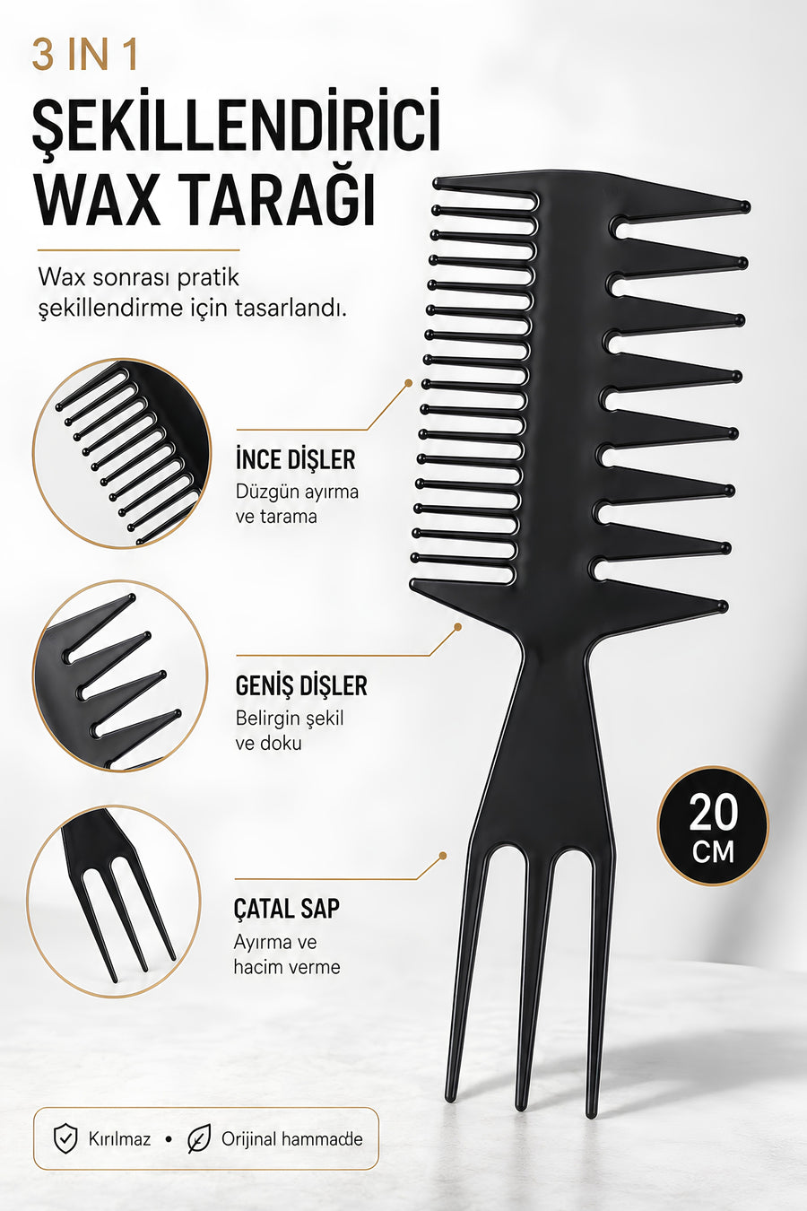 Professional 142 Wax Comb and 143 Wax Comb Set