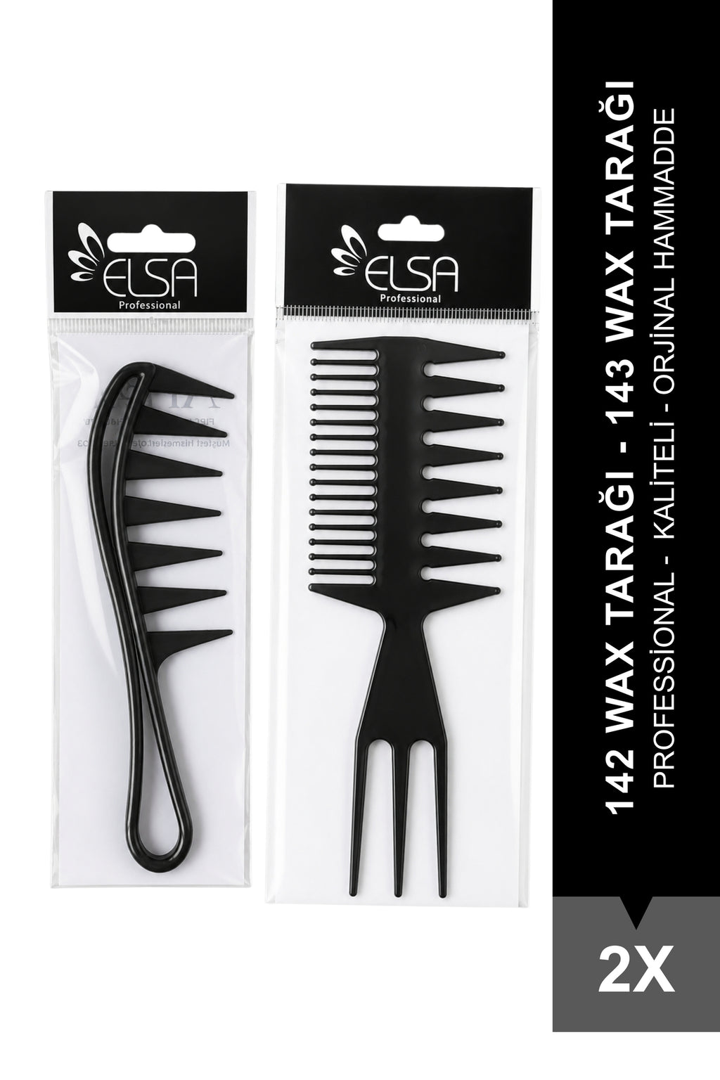 Professional 142 Wax Tarağı ve 143 Wax Tarağı Set