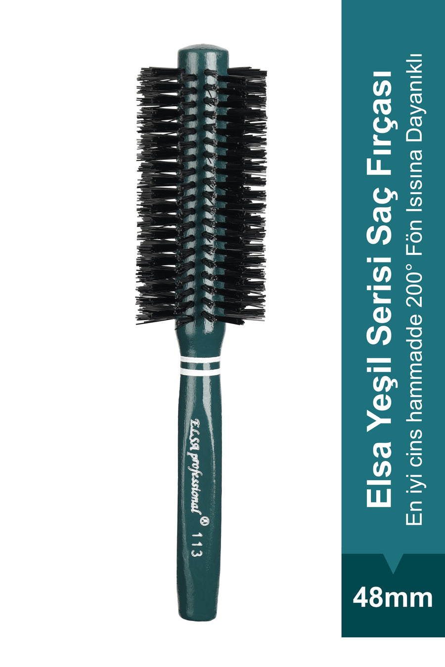 Elsa Professional 113 Yeşil 48 mm fön fırçası ürün görünümü