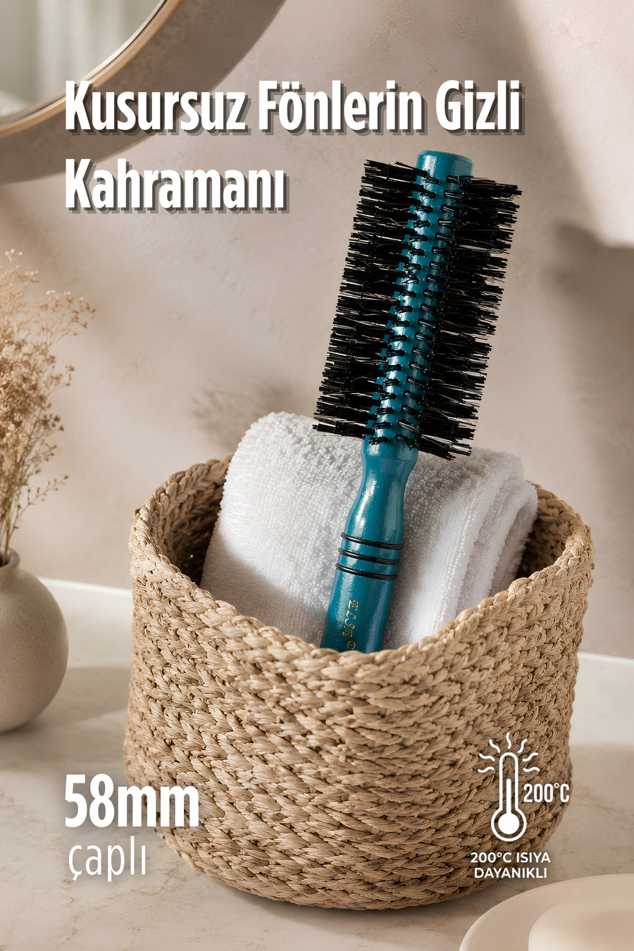 Professional 4-piece Green Hairbrush Set
