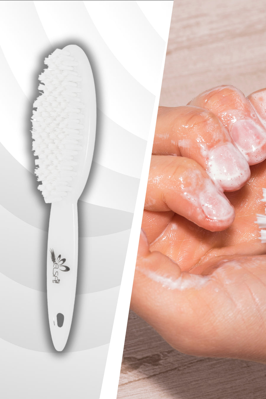 Professional Nail and Multi-Purpose Cleaning Brush for Shoes, Dentures, and Home Cleaning