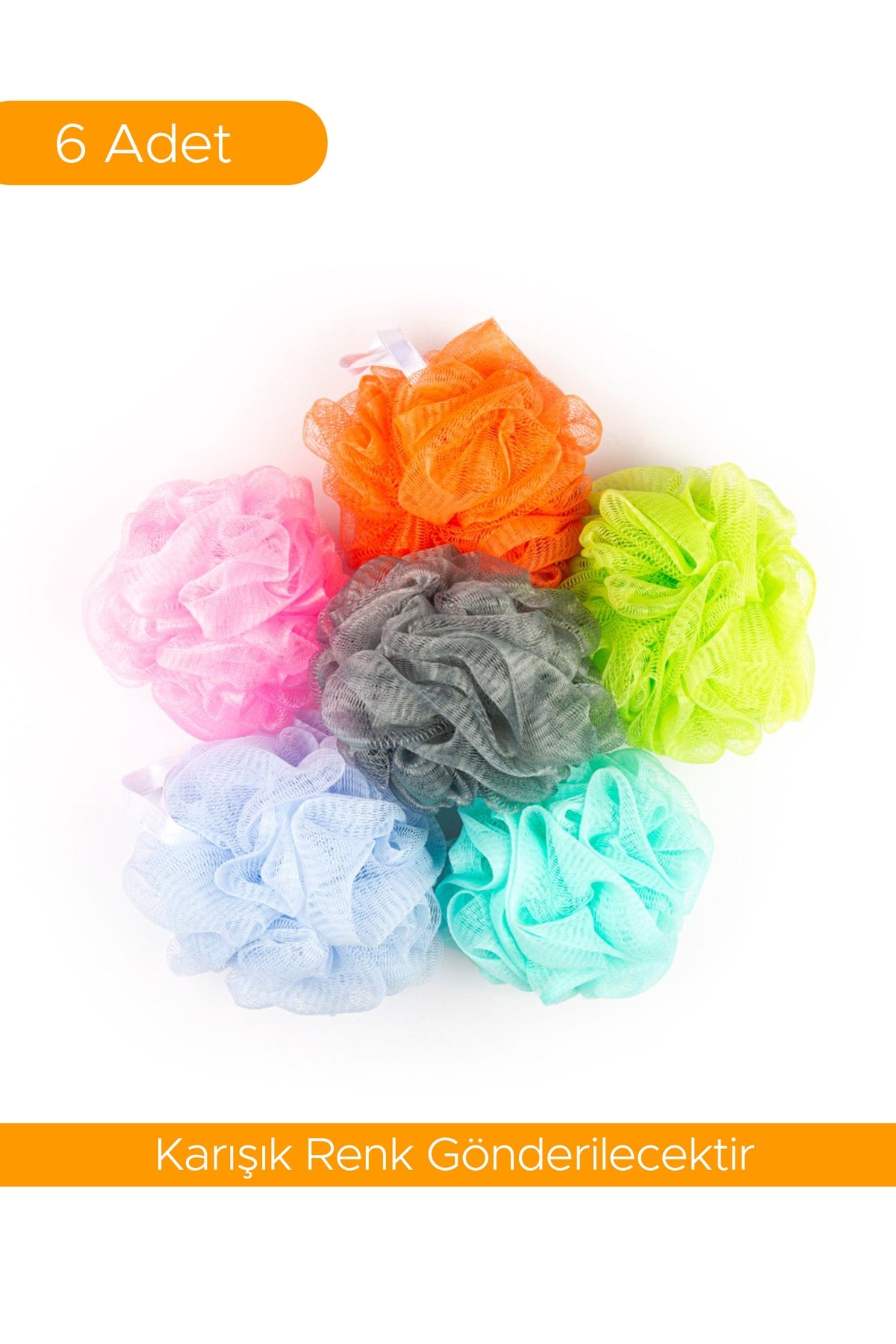 Professional Bath Sponges 6 Pieces