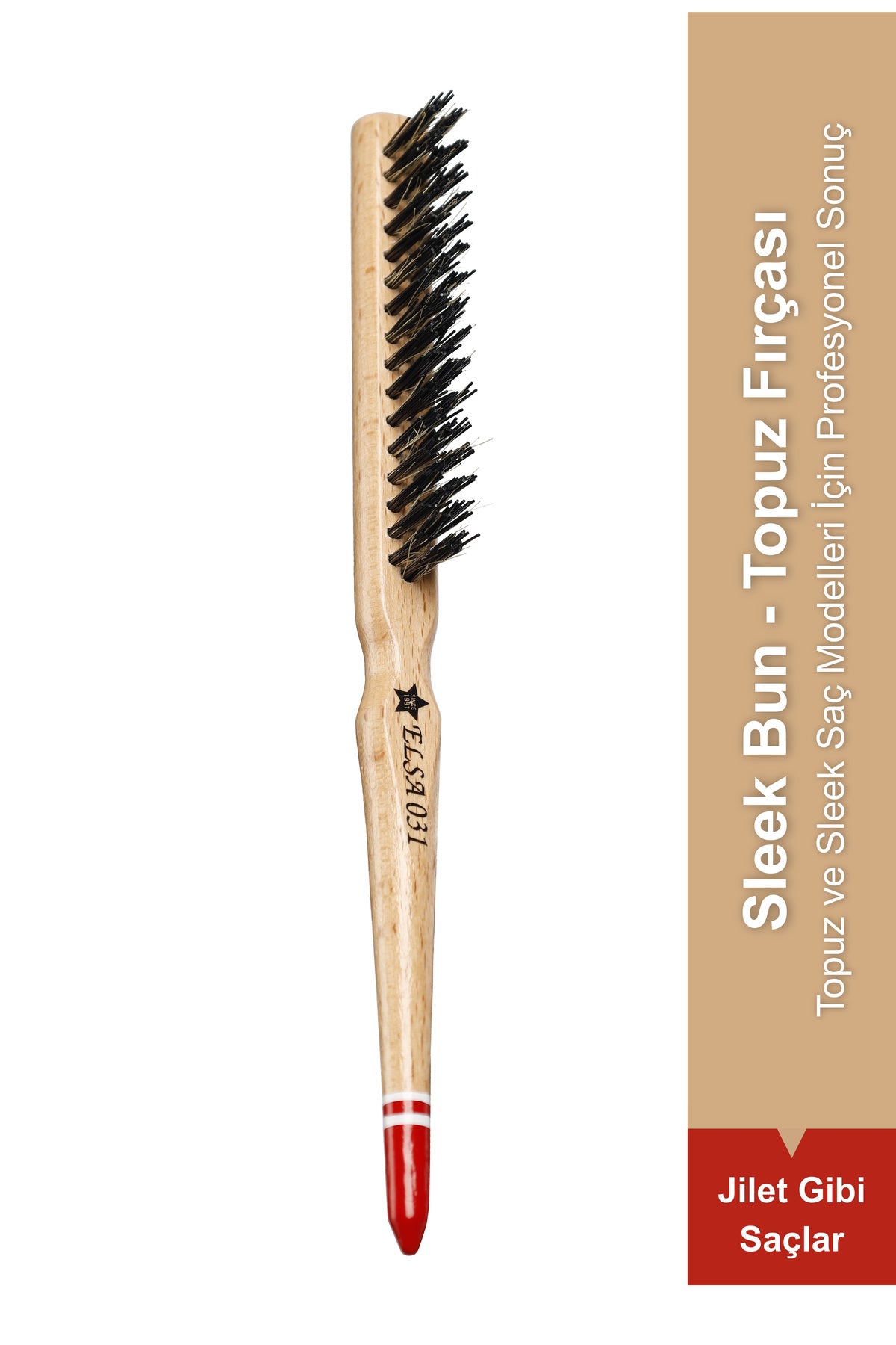 Elsa Professional 0.31T kırmızı uçlu topuz fırçası ürün görünümü