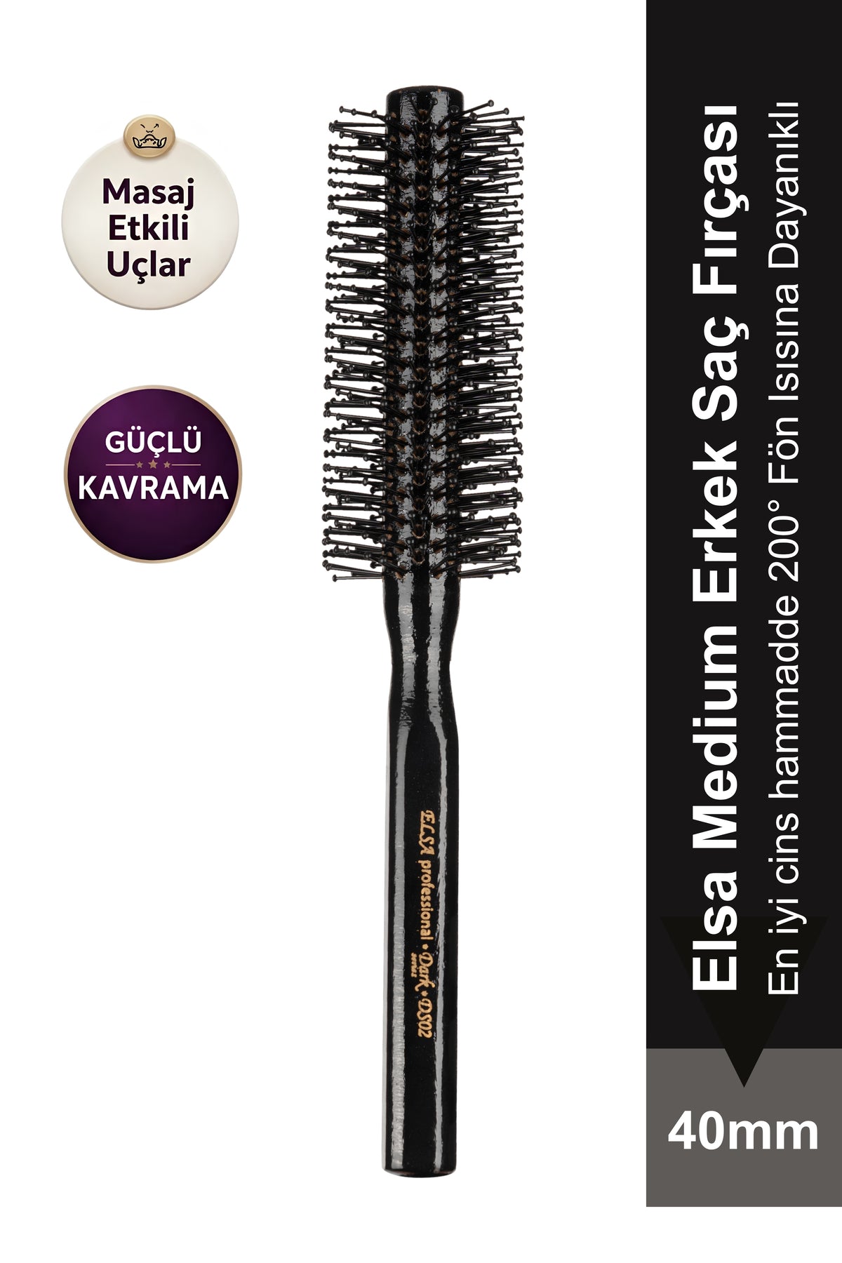 Professional Dark Series DS02 Hair Brush