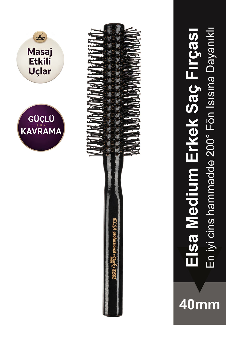 Professional Dark Series DS02 Hair Brush