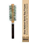 Elsa Professional 1929B Natürel Saç Fırçası 48 mm – Profesyonel Fön Fırçası, Hacim Veren Yuvarlak Saç Fırçası - Elsa Saç Fırçaları