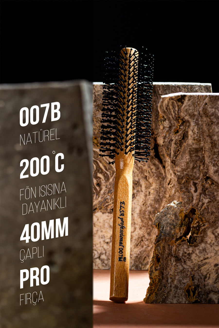 Professional 007M Natural Men's Hairbrush
