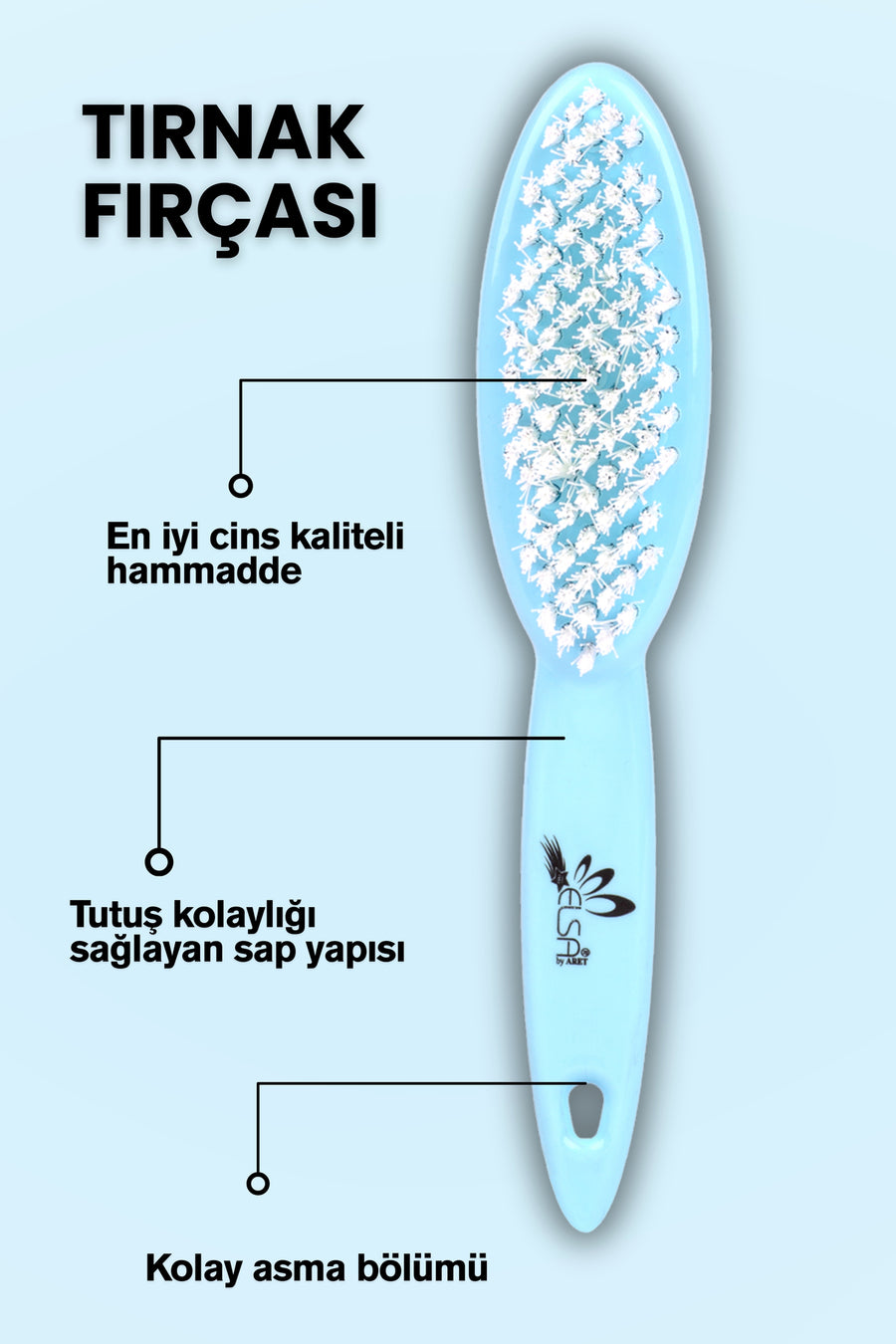 Professional Nail and Multi-Purpose Cleaning Brush for Shoes, Dentures, and Home Cleaning