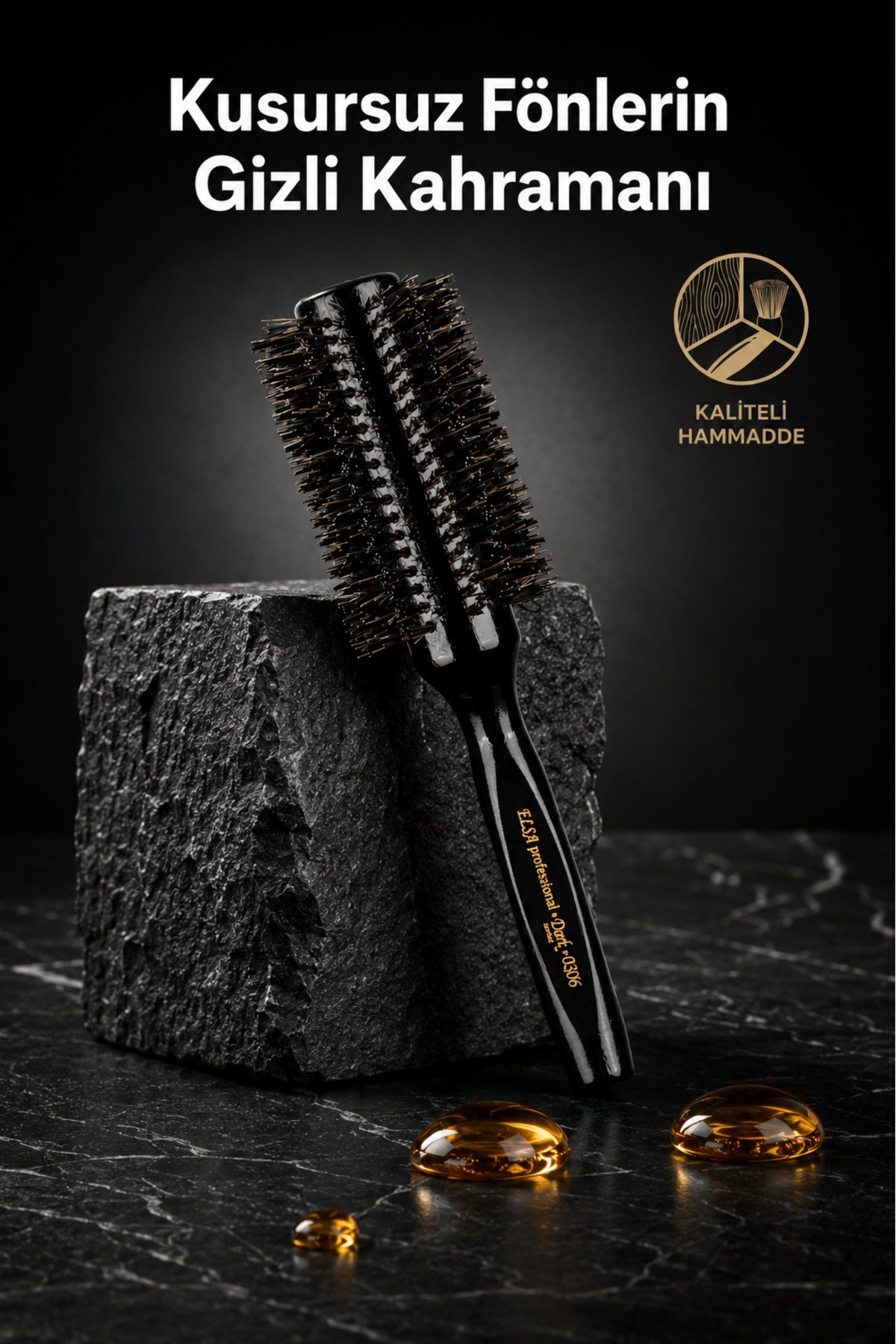 Professional Ds06 Dark Serisi Saç Fırçası