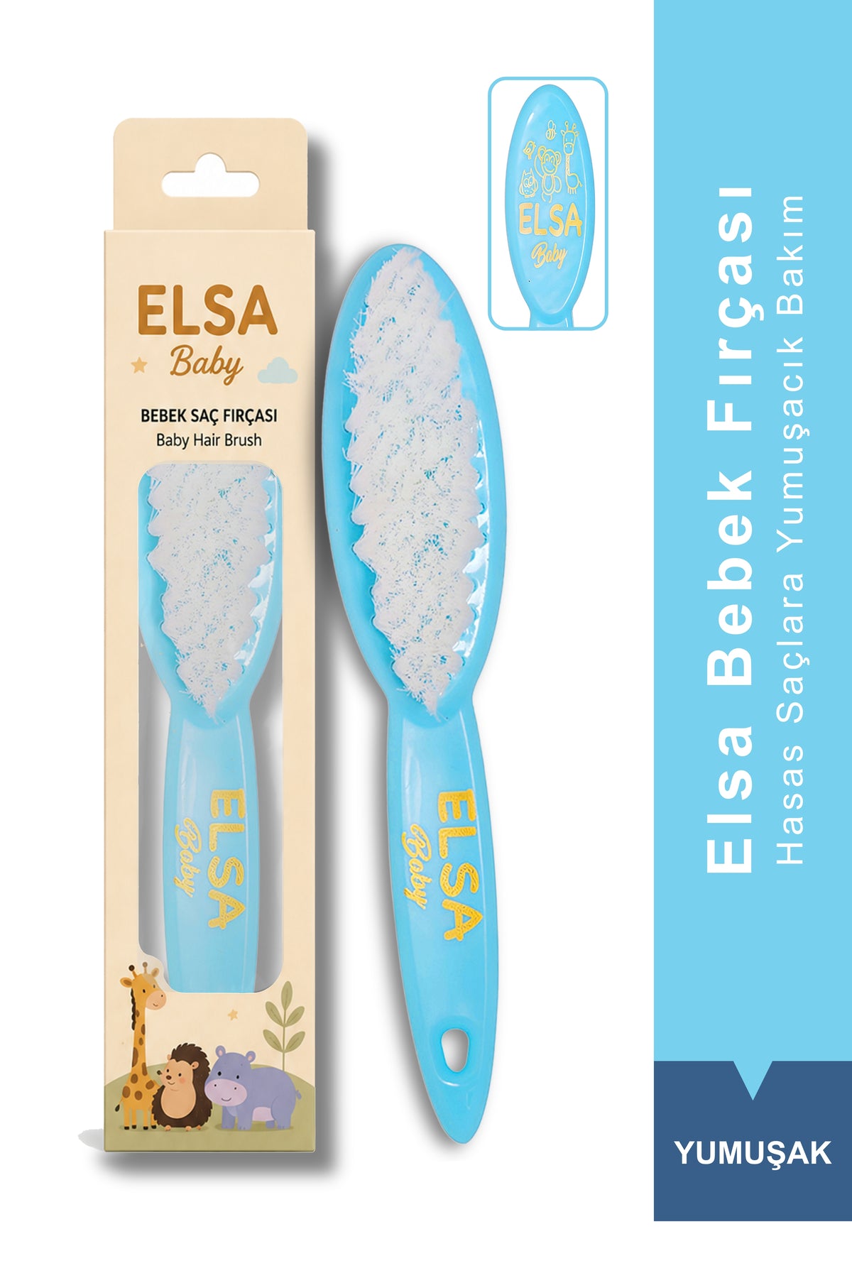 Professional Blue Baby Brush