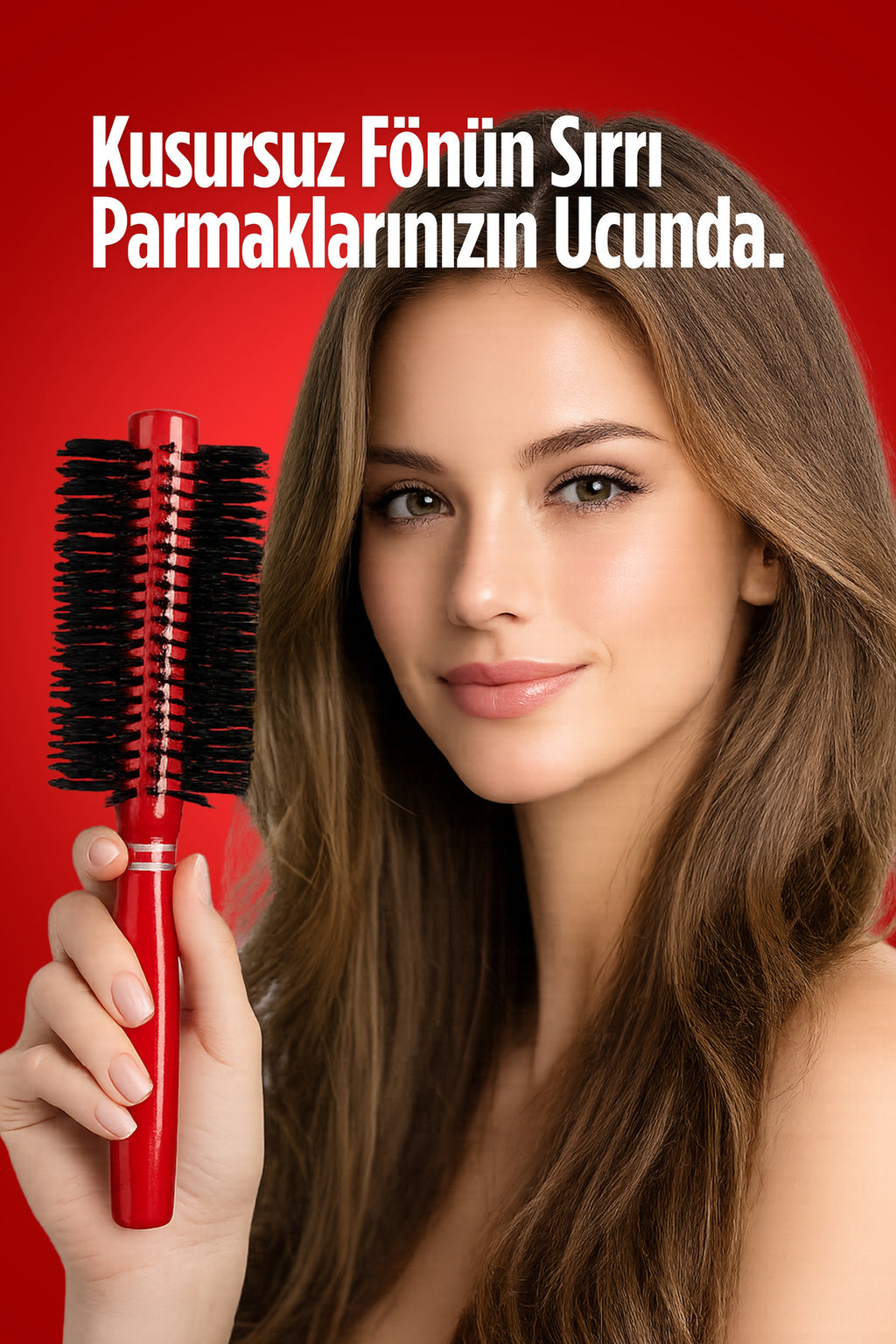 Professional 271 Kırmızı Saç Fırçası