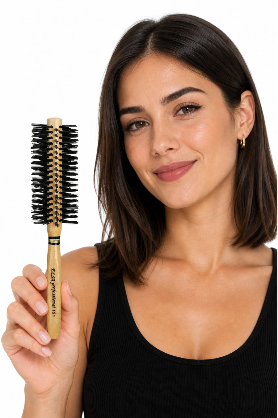 Professional 191 Natural Hair Brush 46 mm – Professional Blow Dry Brush, Volumizing Round Hair Brush