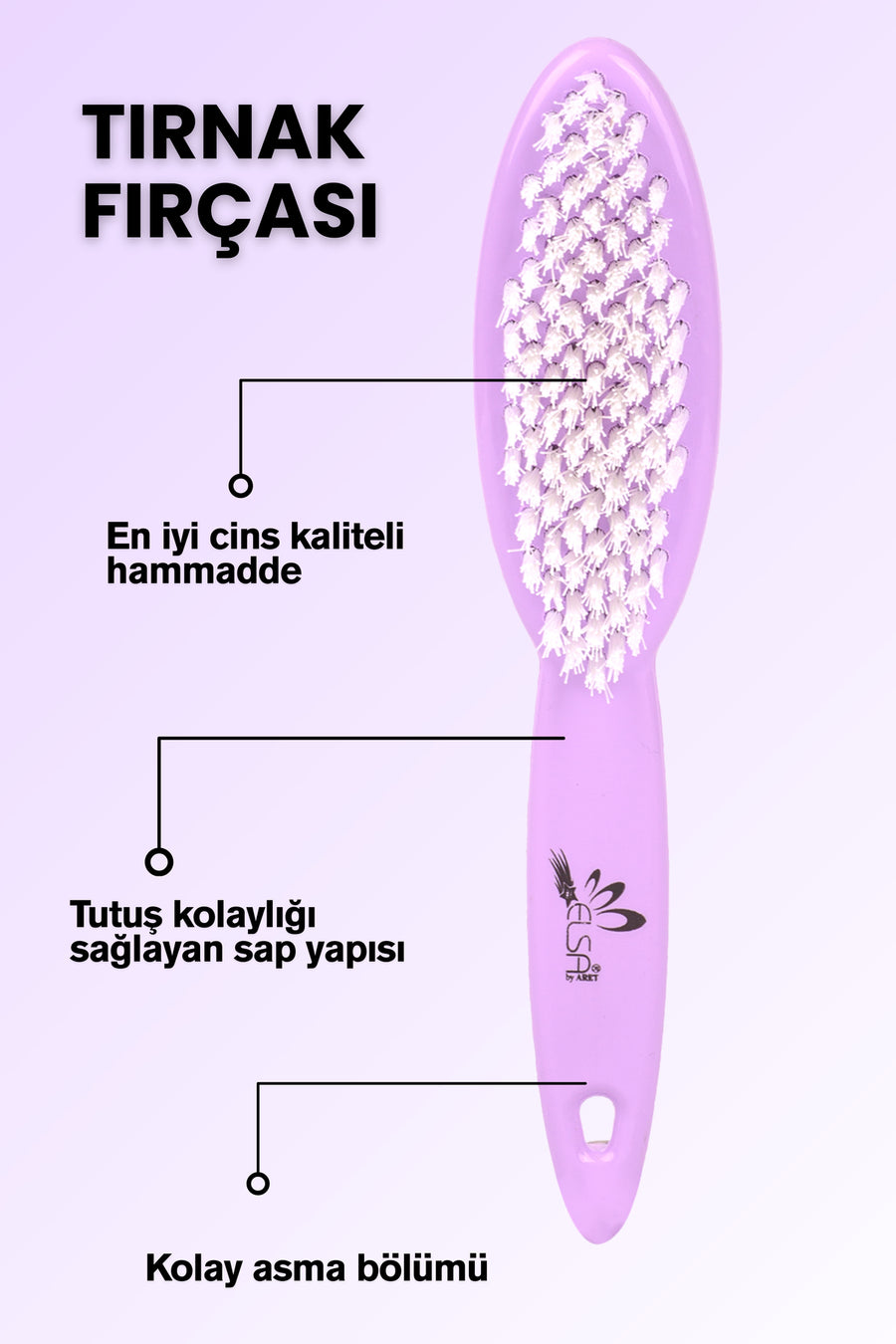 Professional Nail and Multi-Purpose Cleaning Brush for Shoes, Dentures, and Home Cleaning