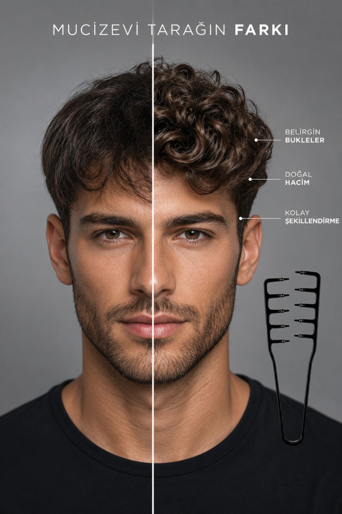 Professional Wax Tarağı ve Mucizevi Tarak Set