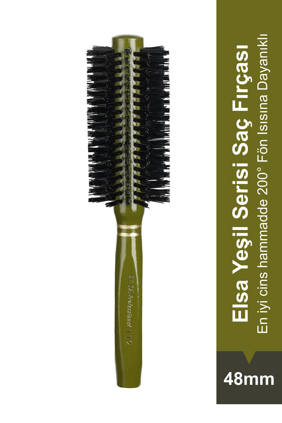 Elsa Professional 112 Yeşil 48 mm fön fırçası ürün görünümü