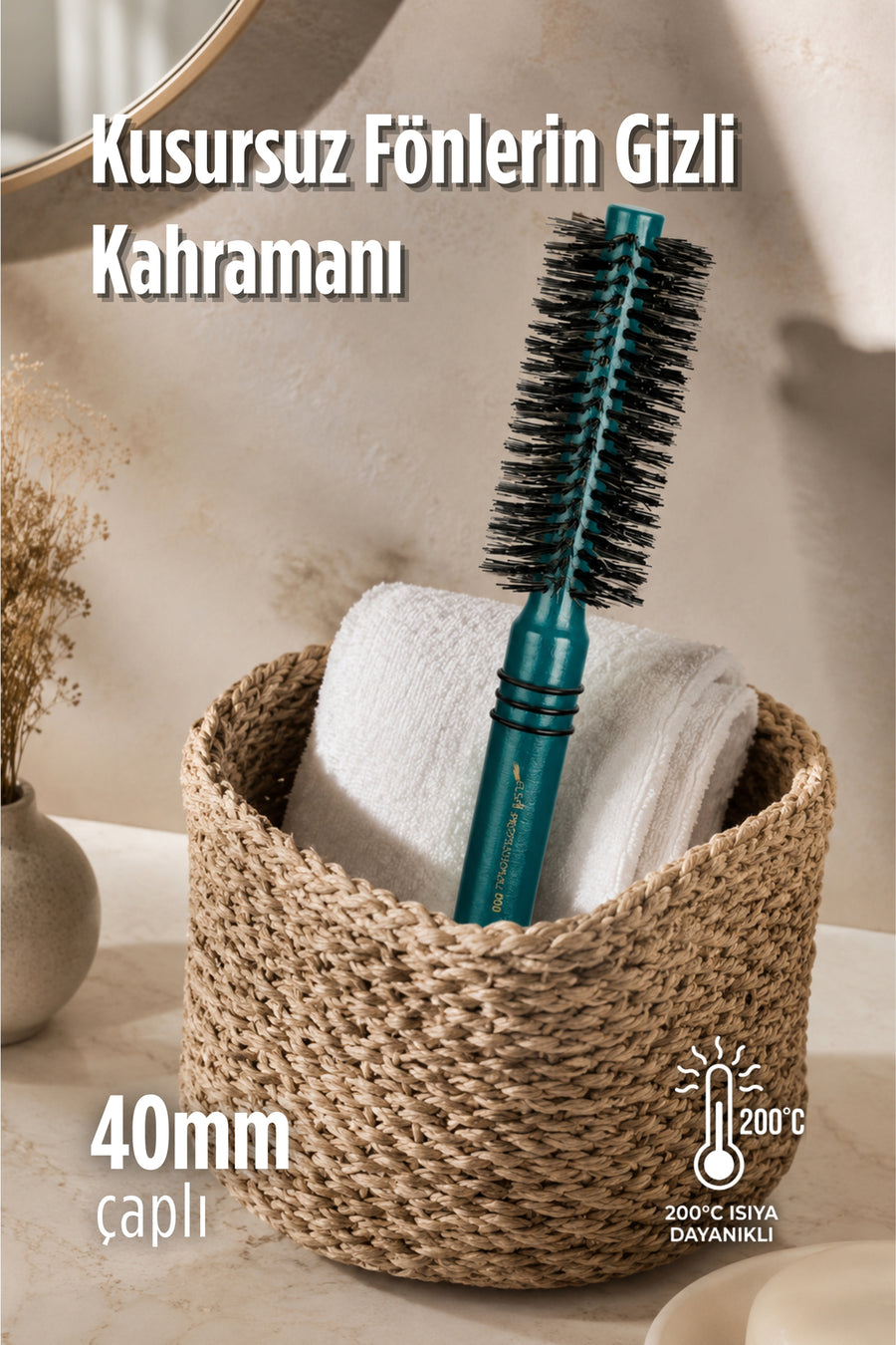 Professional 4-piece Green Hairbrush Set