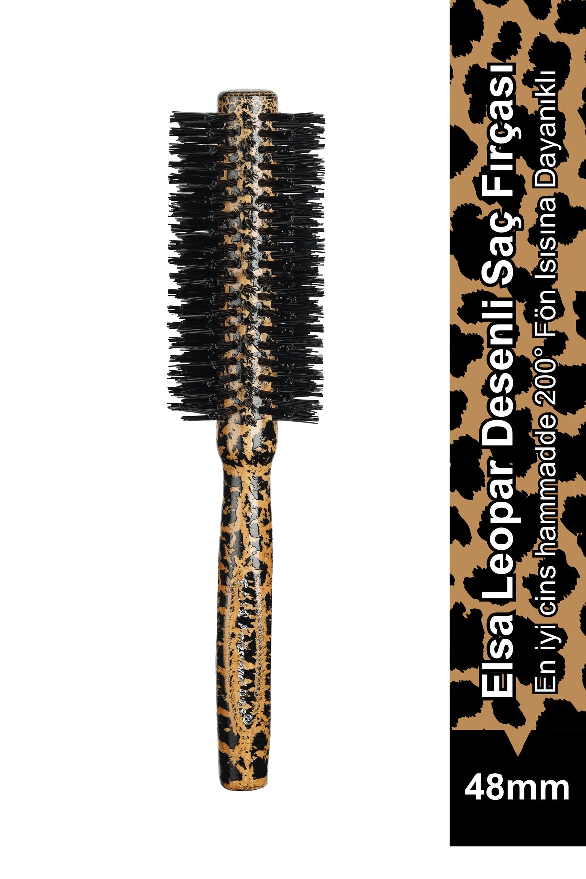 Professional 0.66 Leopard Print Hair Brush