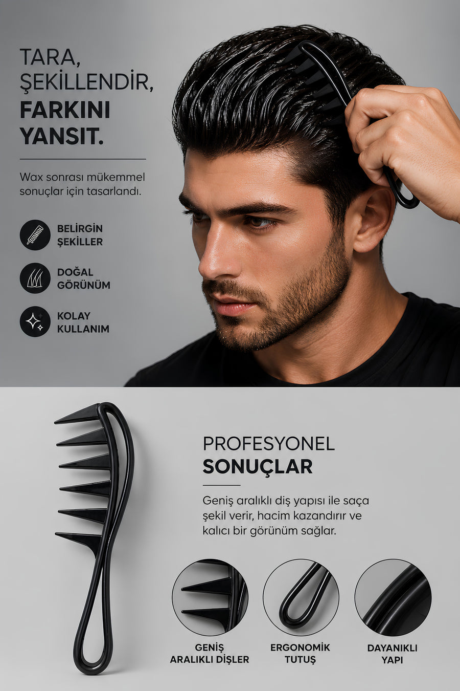 Professional 142 Wax Comb and 143 Wax Comb Set