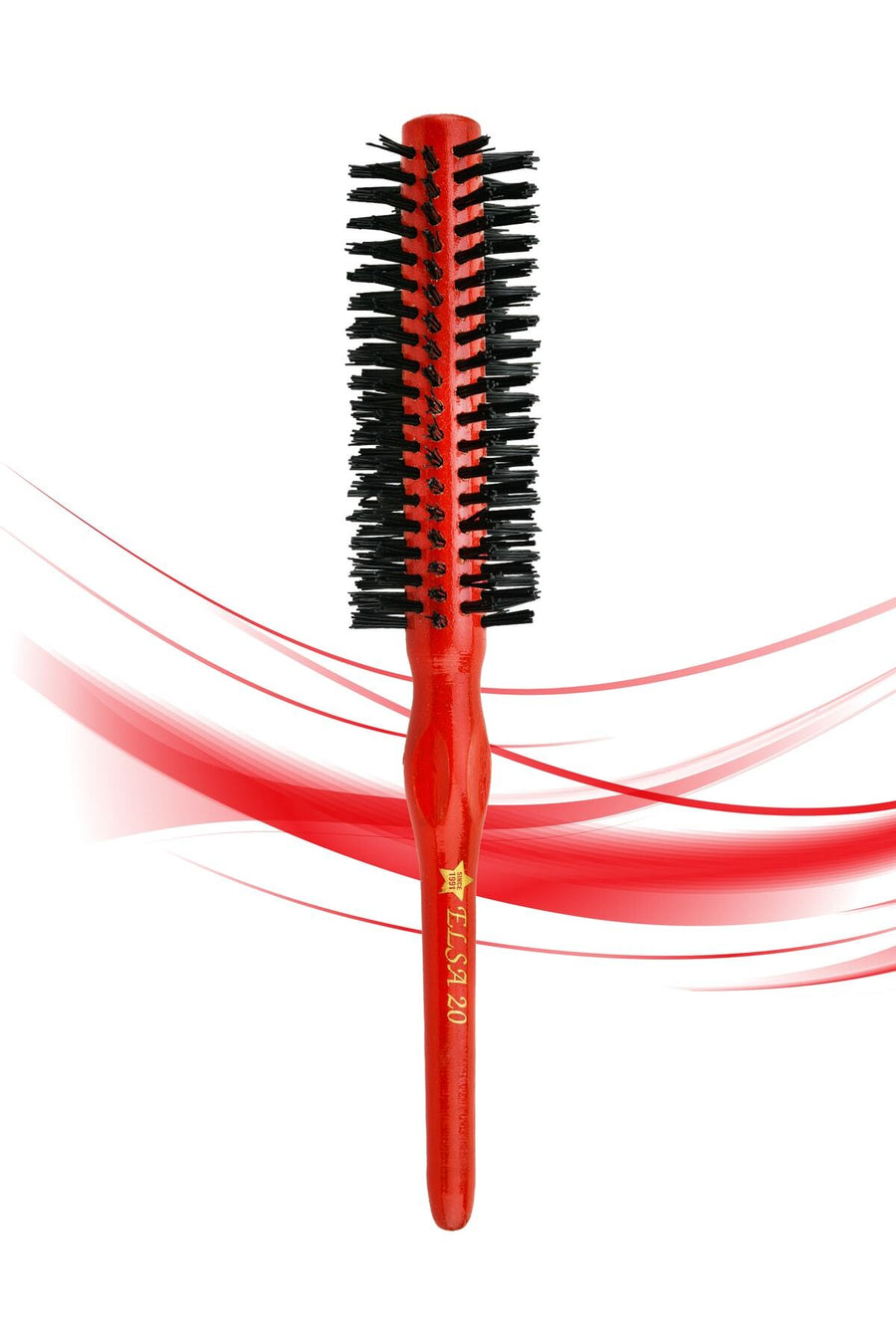 Elsa Professional 20 Kırmızı fön fırçası önden görünüm