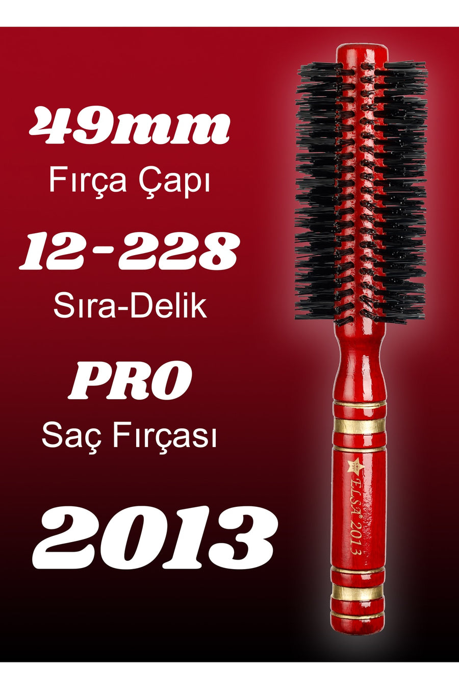 Elsa Professional 2013 fön fırçası 49 mm 12 sıra ve 228 kıl deliği teknik özellikleri