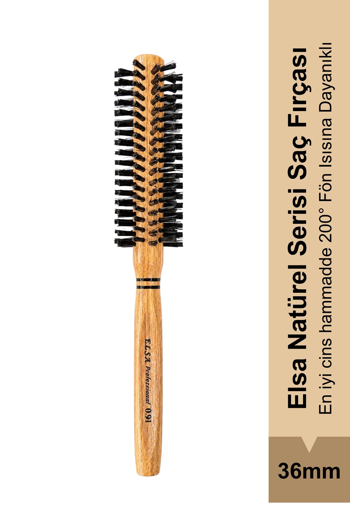 Elsa Professional 0.91 Natürel sert 36 mm fön fırçası