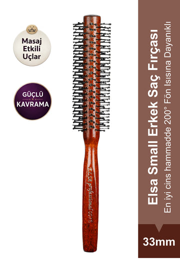 Elsa Professional 007 Ufak Erkek Fön Fırçası 33 mm