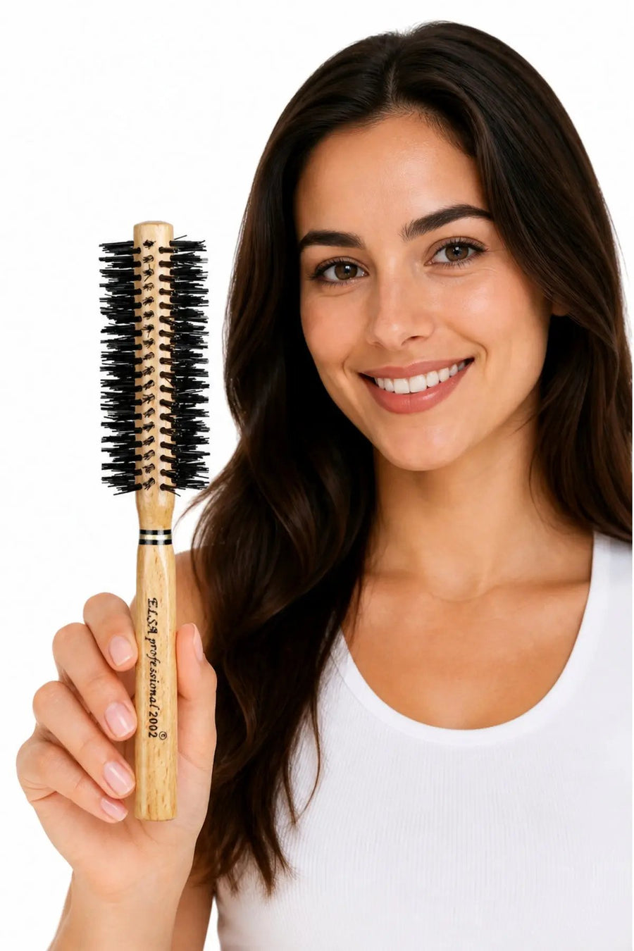 Saçta Elsa Professional 2002 Natürel fırça görünümü